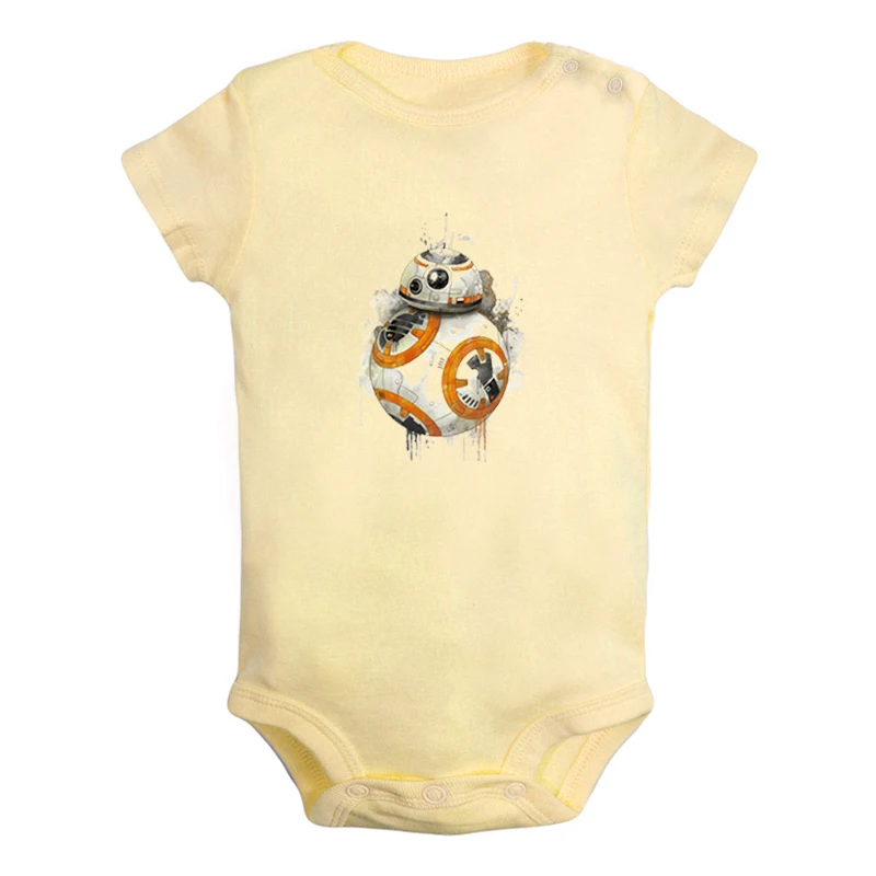 JcBaby1275YD BB-8 «Звездные войны», «Пробуждение силы», «Сопротивление», Одежда для новорожденных мальчиков и девочек, комбинезон с принтом, боди для младенцев, хлопковые комплекты одежды - Цвет: JcBaby1275YD