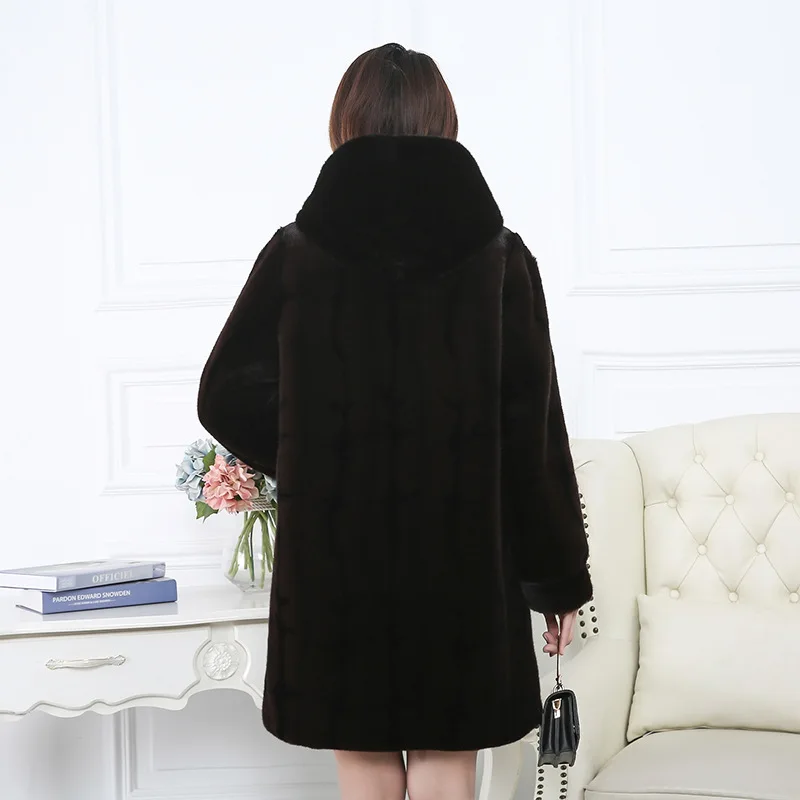 Women real mink coats female mink fur coat genuine long fur coat ladies winter clothes oversize 6xl 5xl 7xl natura fur coats