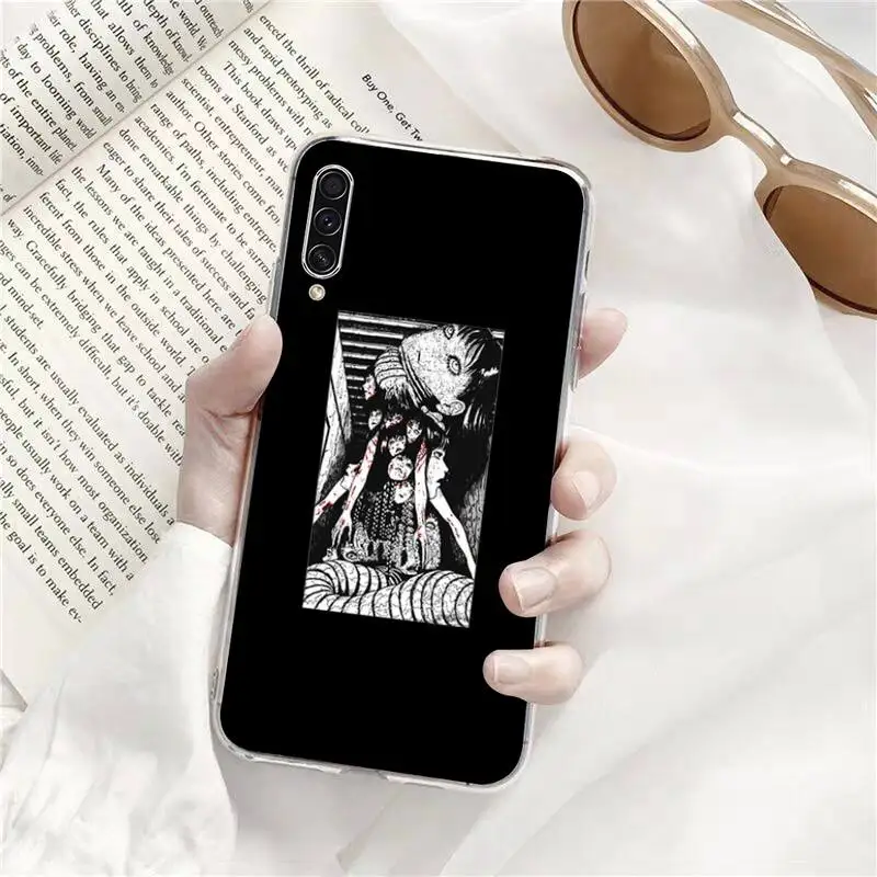 

Japanese horror comic Phone Cases Transparent for Samsung s9 s10 s20 Huawei honor P20 P30 P40 xiaomi note mi 8 9 pro lite plus