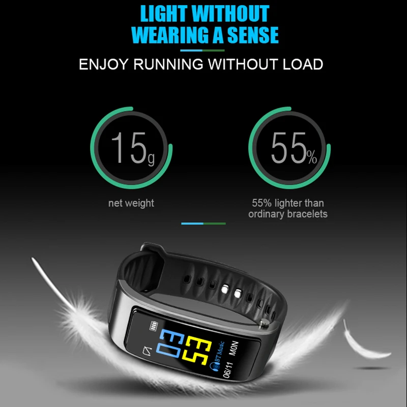 2 In 1 Smart Bracelet with Bluetooth Earphone Heart Rate Monitor Sports Watch LFX-ING | Электроника