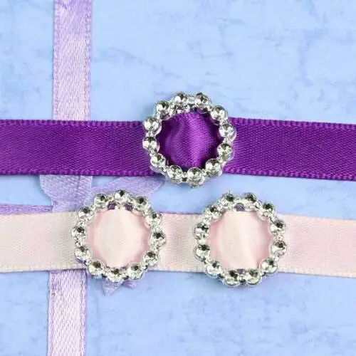 100 шт акриловая круглая пряжка пригласительная Лента слайдер для украшения