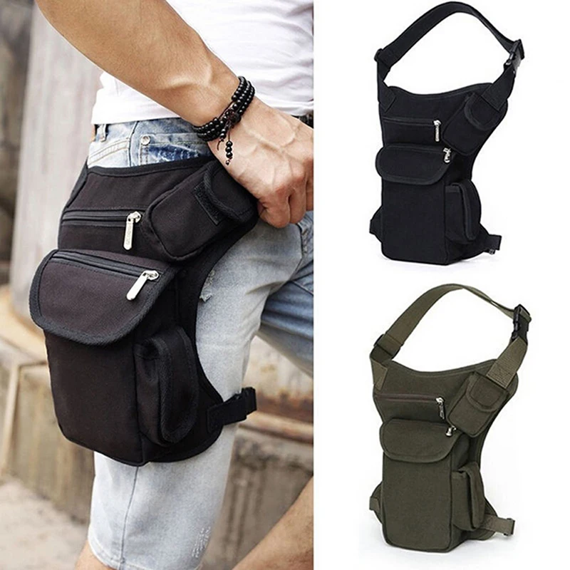 

Canvas Waist Thigh Drop Leg Bag Tactical Motorcycle Riding Hip Fanny Pack 1pcs waist bag fanny pack pouch bag for men