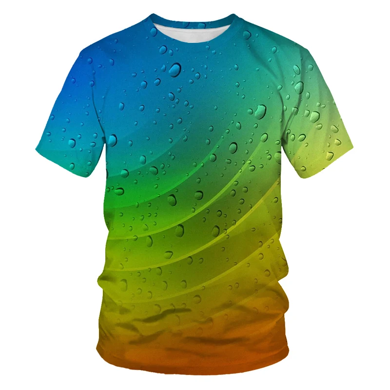 

Minimalist striped style clothing summer casual fashion men's 3DT shirt oversized loose breathable Harajuku men's T-shirt