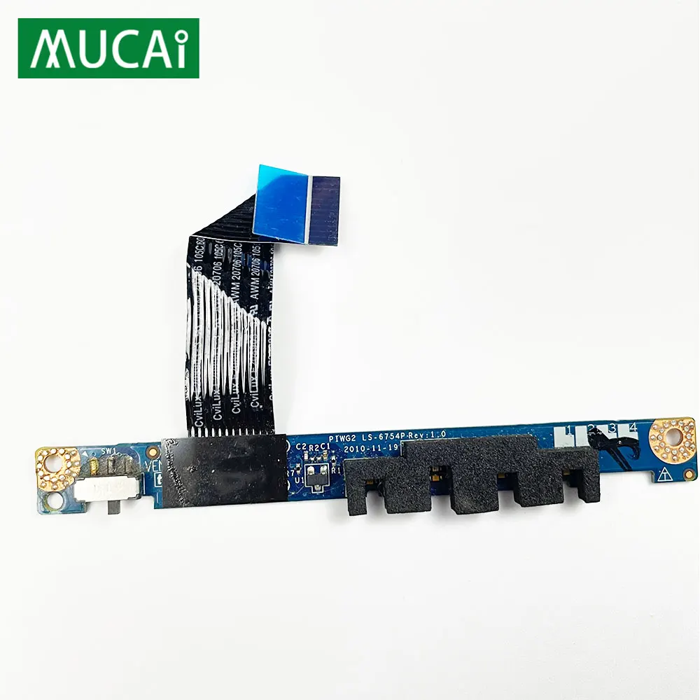 

Кнопка питания для ноутбука Lenovo G570 G575, Функциональная плата индикатора, беспроводной переключатель с кабельным переключателем, параметры 2