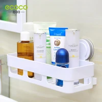 2021 new arrival ecoco bathroom shelves multifunctional toilets perforated free storage rack vanity wall mount punch free home
