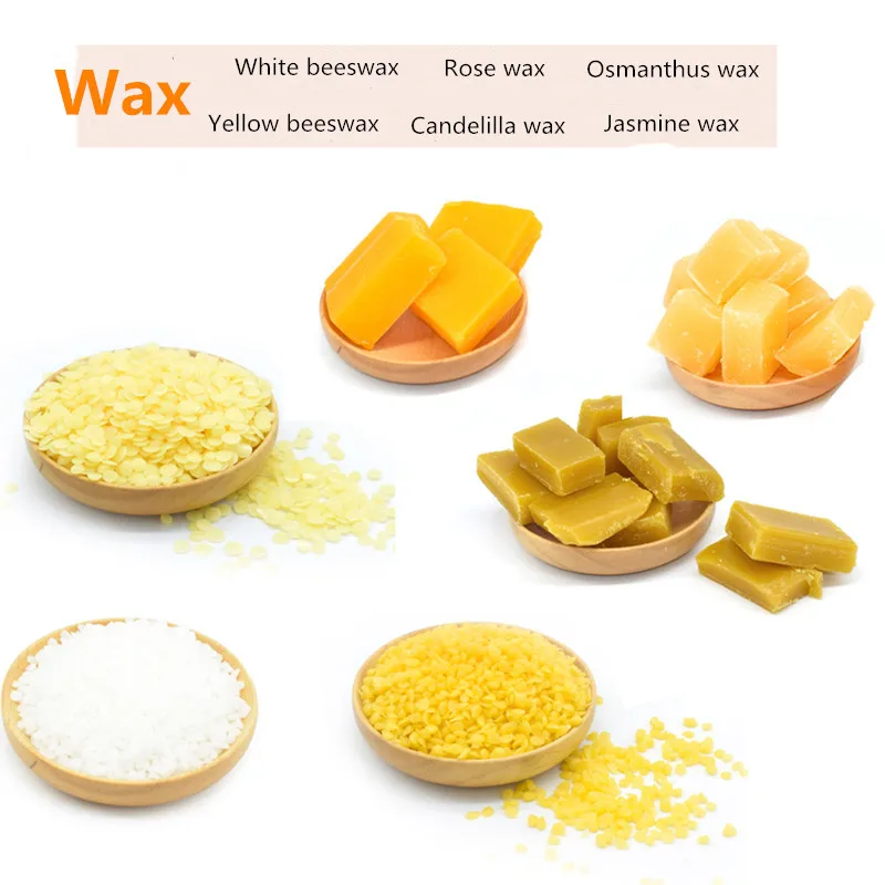 1000g Natural Beesw Wax DIY Lipstick Red Raw Material Candelilla Rose Jasmine Osmanthus Yellow and White Beeswax | Дом и сад