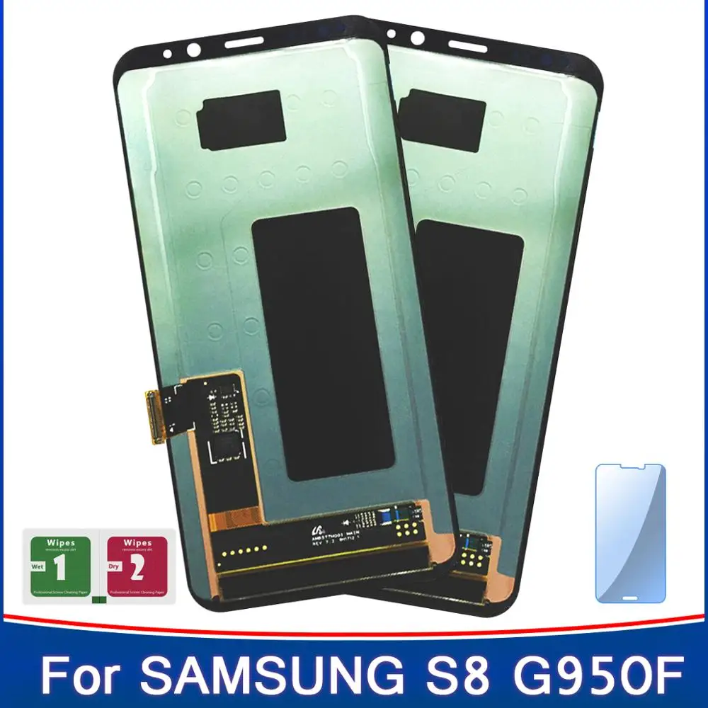 ЖК-дисплей Super Amoled для Samsung Galaxy S8 G950F G950FD G9500 G950U сменный сенсорный экран с цифровым