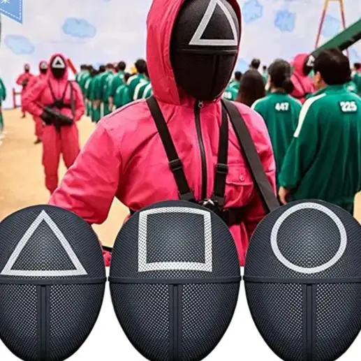 2021 Hot South Korea Squid Game Masked Man Mask Cosplay Accessories Halloween Masquerade Props | Дом и сад