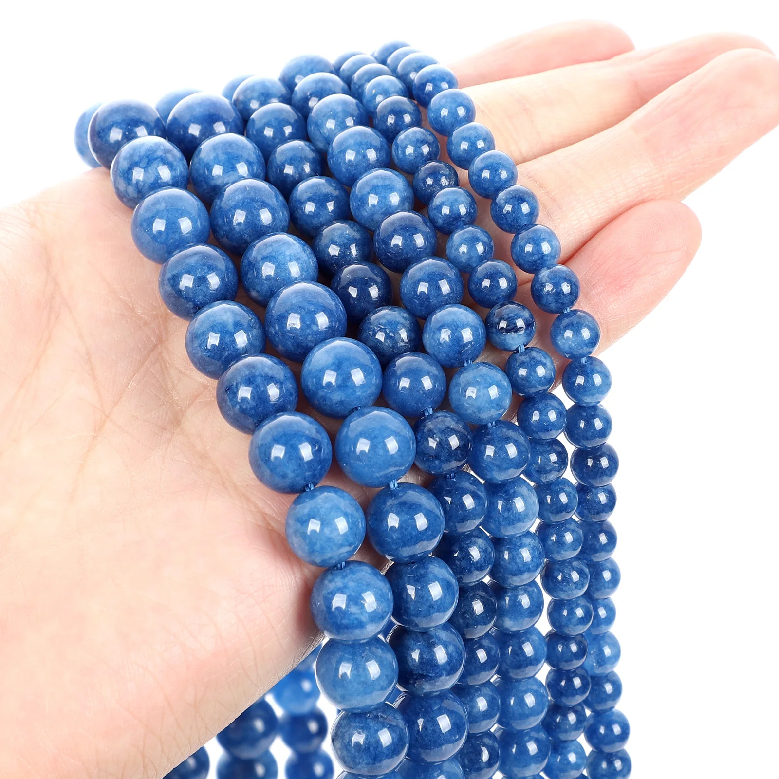 Бусины из натурального камня кианитовый камень 6/8/10 мм