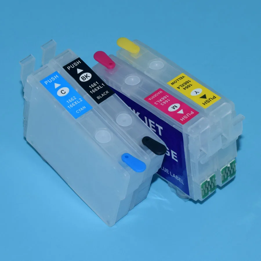 Europe T16XL T1631-T1634 Refill Ink Cartridge for Epson WorkForce WF-2510 2520 2530 2540 2010 2630 2650 2660 2750 2760 Printer