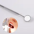 Съемное стоматологическое зеркало из нержавеющей стали, инструменты для чистки зубов, нескользящая ручка, стоматологический инструмент для полости рта