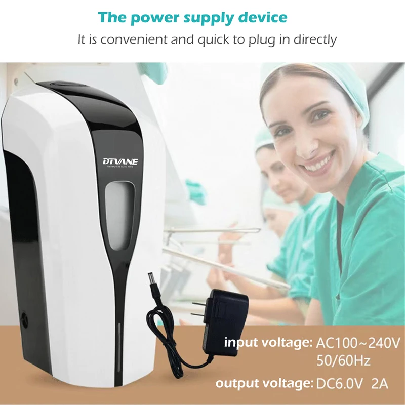 

1000ml Wall-mounted Automatic Soap Dispenser Hand Free Liquid Dispenser