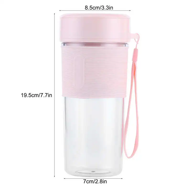 

350mL Electric Juicer Multi Function Electric Blender Mini Juicer Cup USB Charging Juicer for Home Office Travel
