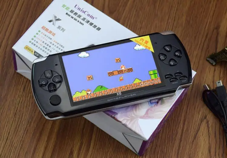 X6 классический портативный игровой плеер ТВ Видео игры консоль Ретро 8 Гб 4,3 дюймов экран для игра для PSP, камеры, видео, MP4, MP5