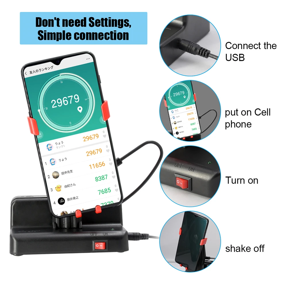 phone shaker swing wiggle pedometer steps counter for pokemon go free global shipping