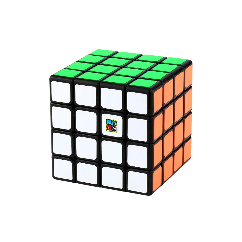 Black Mofangjiaoshi Meilong cubing класс MF4 4x4 магический куб без наклеек 4x4x4 скоростной кубик Moyu детские развивающие игрушки - Цвет: Black