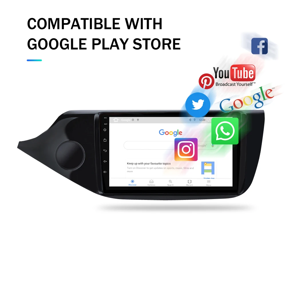 2 Din Android 9,0 сенсорный экран автомобильный мультимедийный плеер для Kia Ceed 2013 аудио Радио стерео видео WiFI Bluetooth DVD gps