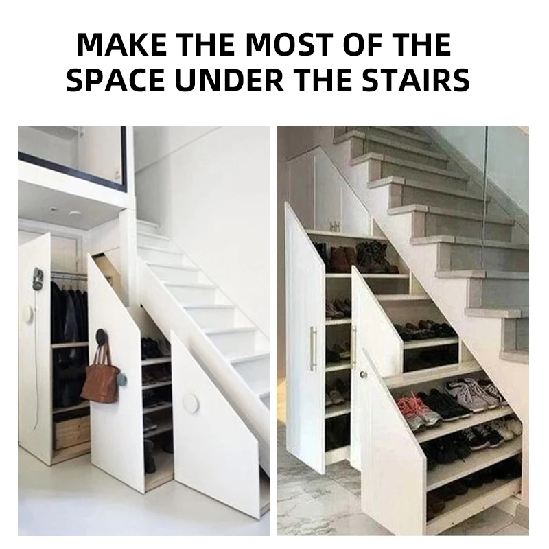 Шкаф для хранения с раздвижной дорожкой BETOCI 2 шт.|Шлепанцы| |