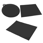 Коврик-протектор для индукционной плиты, нескользящий Силиконовый теплоизоляционный коврик, верхняя крышка для готовки, многоразовая кухонная обеденная и барная плита