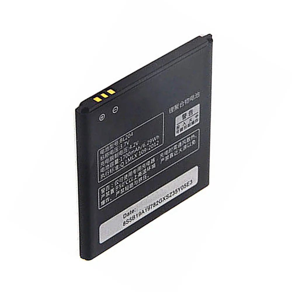 Оригинальный аккумулятор BL204 1700 мАч для Lenovo A765E A586 S696 A630t A670t аккумуляторы сотовых