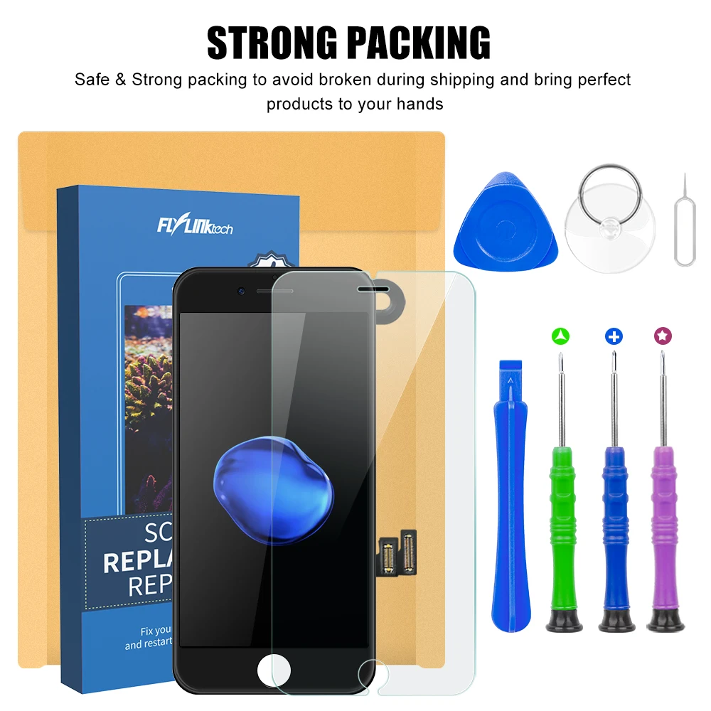 Flylinktech для iPhone 6 Замена ЖК-дисплея 4 7 &quot3D кодирующий преобразователь сенсорного