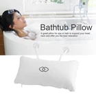 Подушка для ванной на присоске, удобная воздушная сетчатая для шеи, спины и плеч, с поддержкой душа, с 3D вентиляцией, для спа-ванны