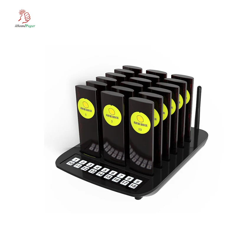 Пейджер для обслуживания ресторанов док станция зарядки 18 пейджер один