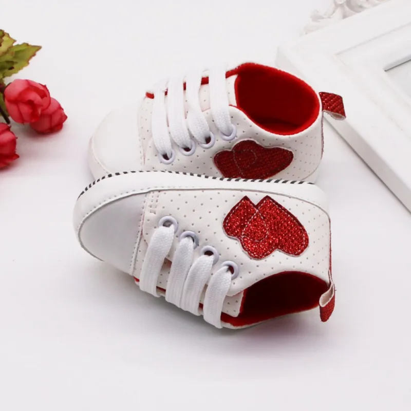 

Infant Kid Boy Girl Heart Pattern Shoes Soft Sole Canvas Sneaker Toddler Shoes Baby Walking Shoes Breathable Bebek Ayakkabi