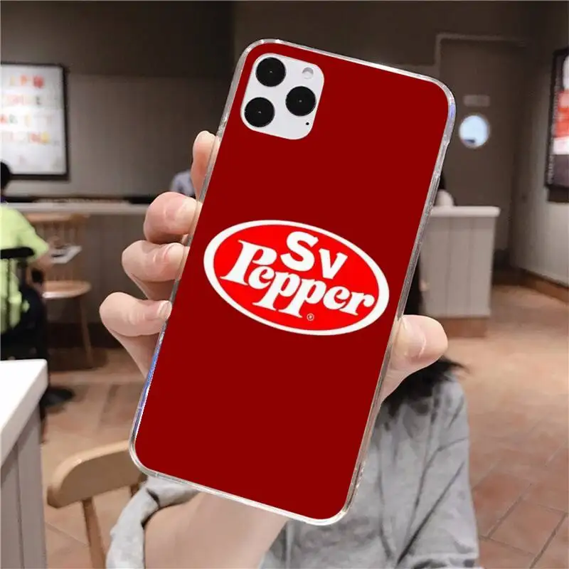 Чехол Dr Pepper для iPhone 11 pro XS MAX 8 7 6 6S Plus X 5S SE 2020 XR черный мягкий чехол | Мобильные
