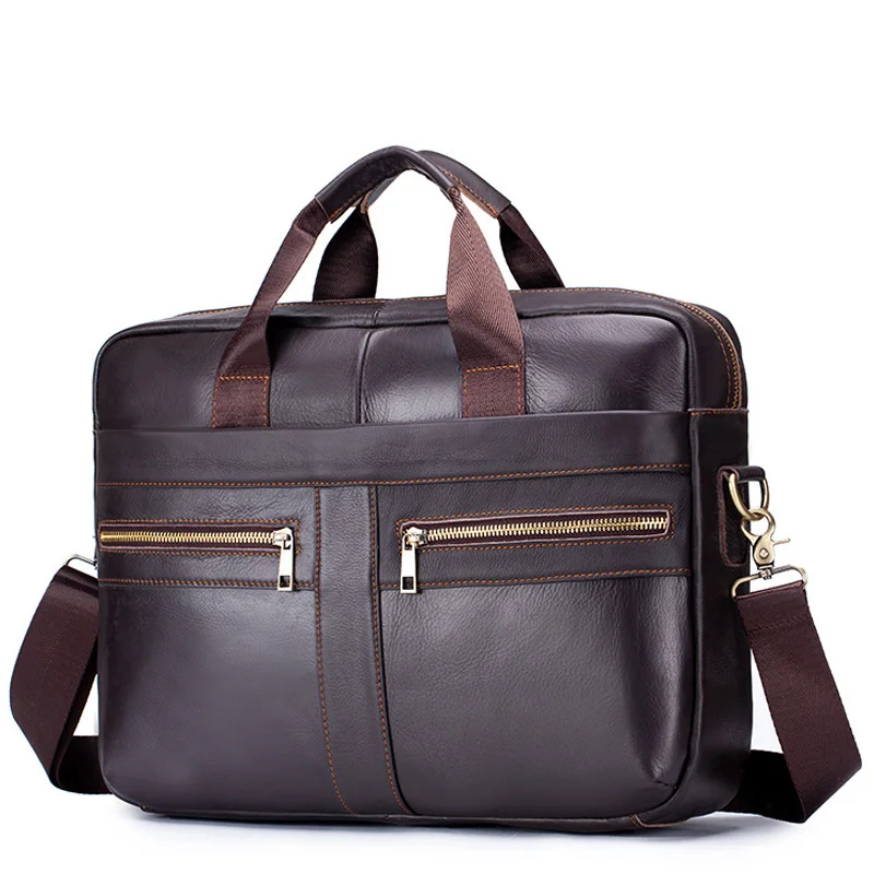 Мужской портфель мужской кожаный из натуральной кожи сумка для мужчин Деловой