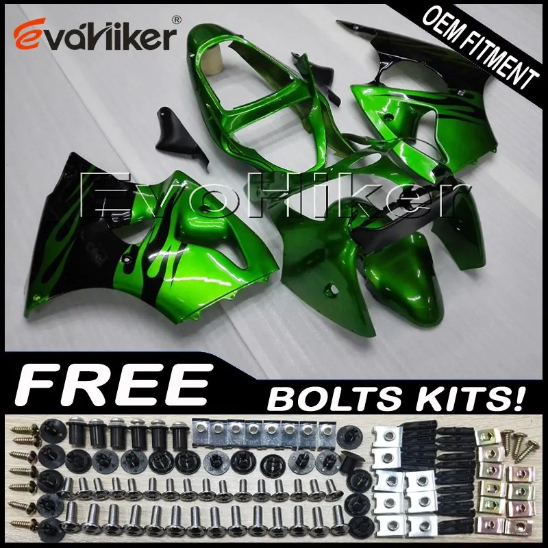 

Мотоциклетный хомут для ZX6R 2000 2001 2002 ZX 6R 00 01 02 зеленый черный ZZR600 2005 2006 2007 2008 ABS корпус обтекателей