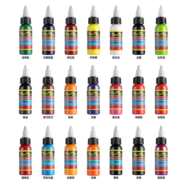 

Tattoo Ink Set 30ml Practice Color Tattoo Pigment 54 Color Set Tattoo Ink Tattoo Ink cartridge tattoo supplies