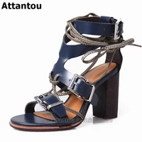 royal blue orange women gladiator high heels sandals patent leather ankle lace up straps summer ladies shoes buckle zapatos muje