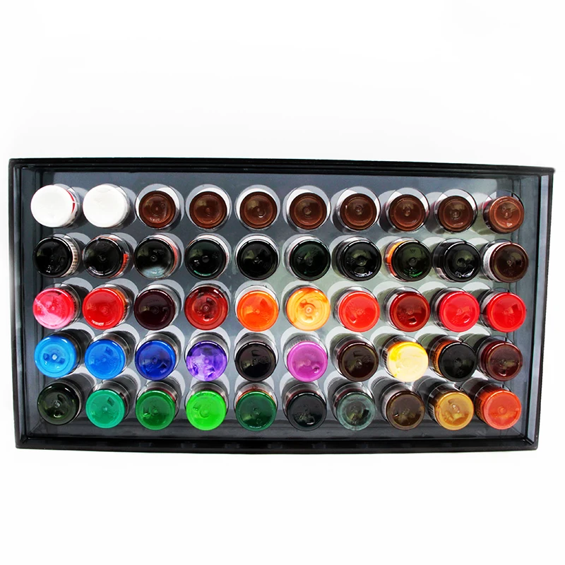 

Free Shipping Professional Tattoo Inks Holder and Display Fix on The Wall Or Table for Ink Box 50pcs 1oz Pigments Collector