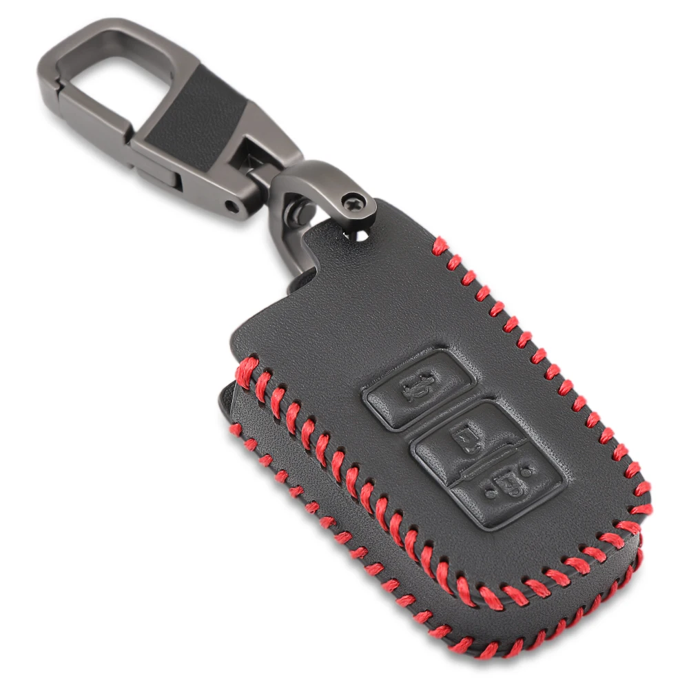 Автомобильный держатель для ключей с дистанционным управлением 3 кнопки кожаный
