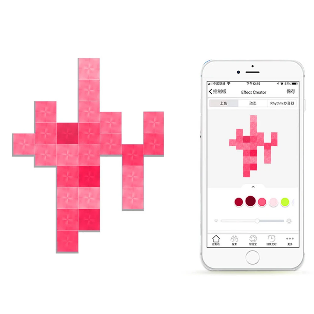 Ночной светильник Nanoleaf квадратный полноцветный умный нечетный светильник для работы с Mijia для Apple Homekit Google Home настройка на заказ