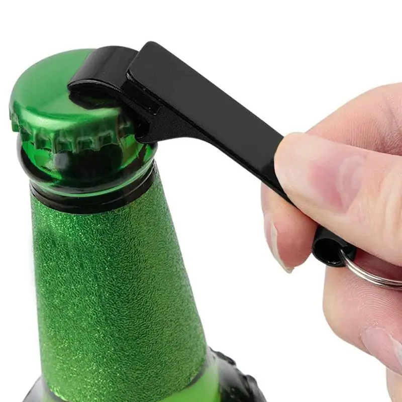 

Portable Metal Beer Bottle Opener Multifunctional Aluminum Ring Keychain