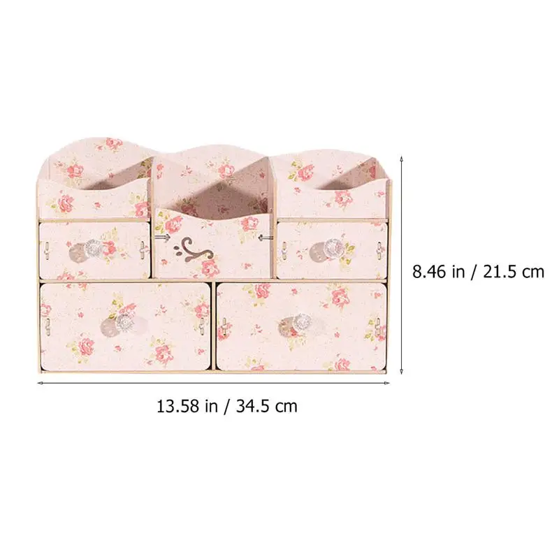 

1pc Tabletop Storage Box Drawer Type Organizing Storage Box Makeup Organizer