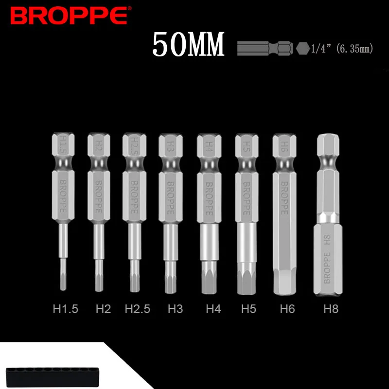 8 шт. шестигранные насадки для дрели 1/4 мм|Отвертка| |