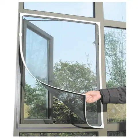 Регулируемый DIY магнитный оконный экран для окон Съемная моющаяся невидимая летучая москитная сетка окно для насекомых Тюль Магнитная магн...
