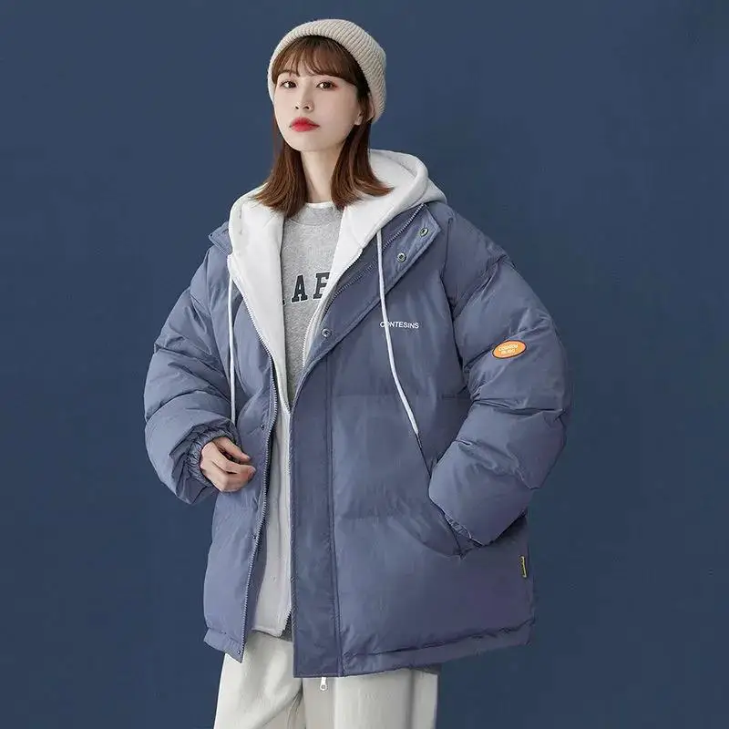 2022 Women's Winter Down Jacket Hooded Down Jacket Women's Fashion Parka Coat Student Hat Jacket Women Snow Jacket