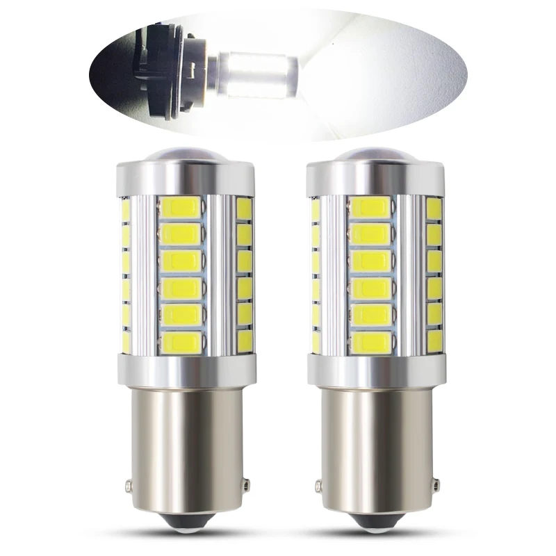 

1 / 2 шт., 1156 светодиодов, P21W 7506 BA15S 33SMD 5630 5730