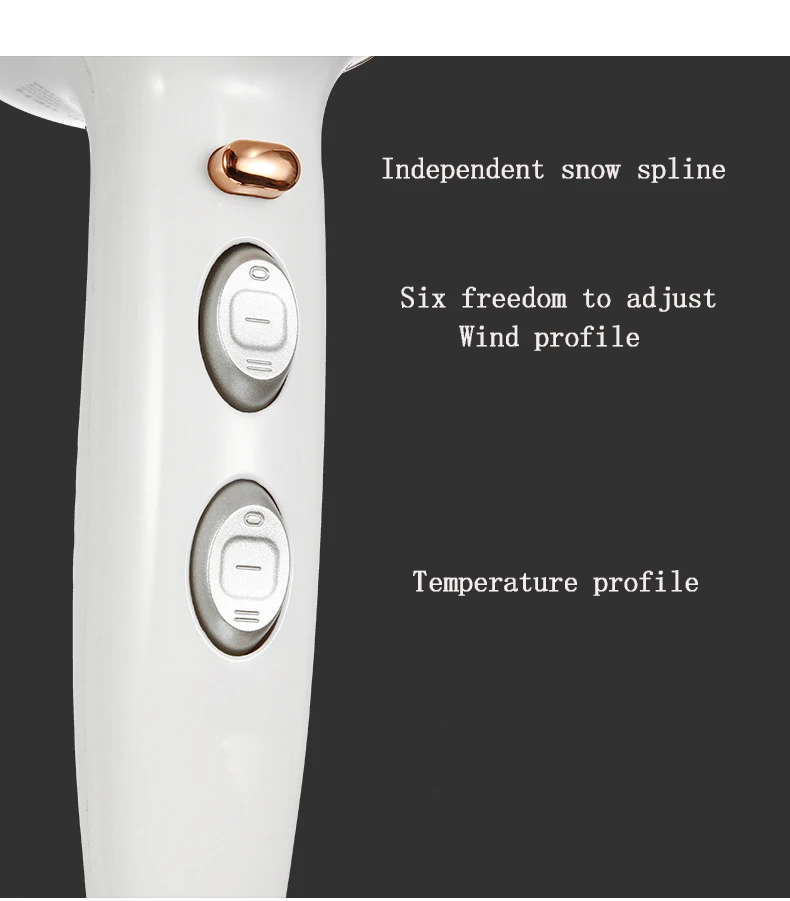 VGR профессиональный фен для волос с отрицательными ионами и диффузором 2200 Вт