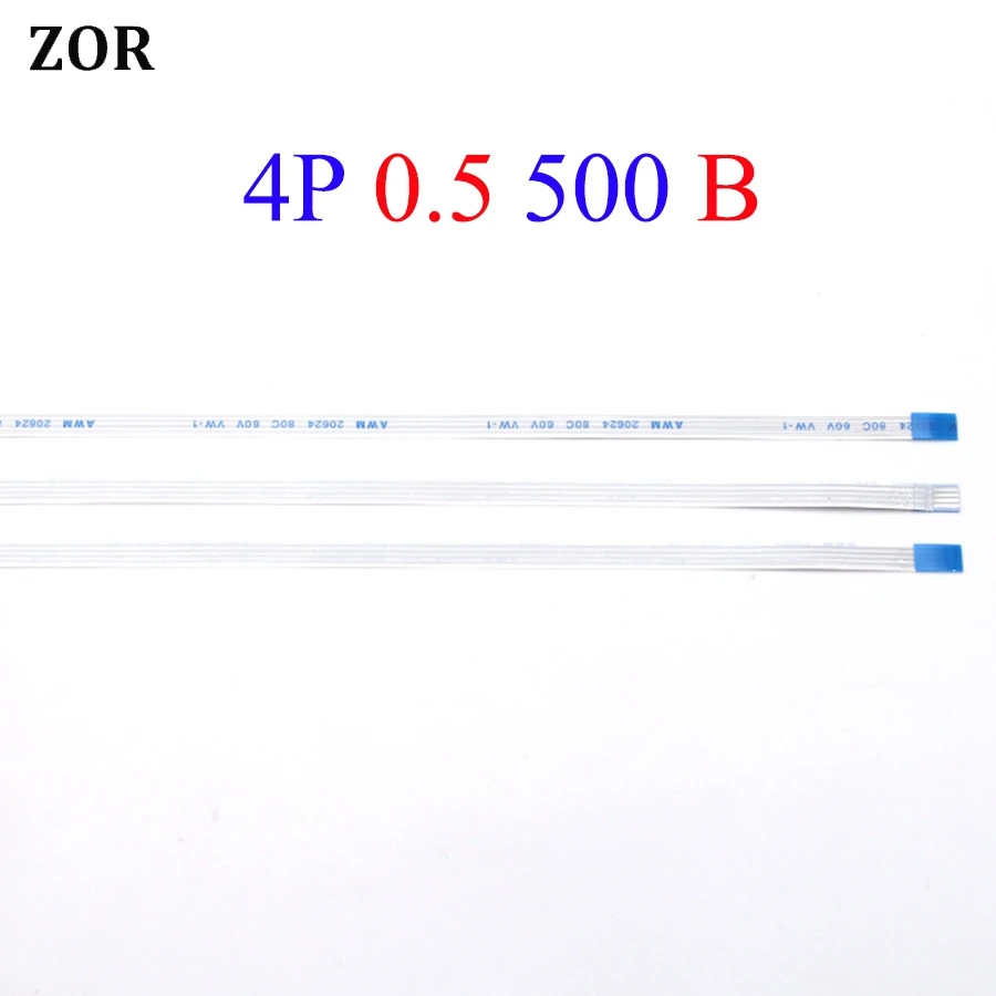 2 шт./лот Новинка FFC FPC 4 контакта обратная длина 500 мм 50 см Ширина 5 ленточный