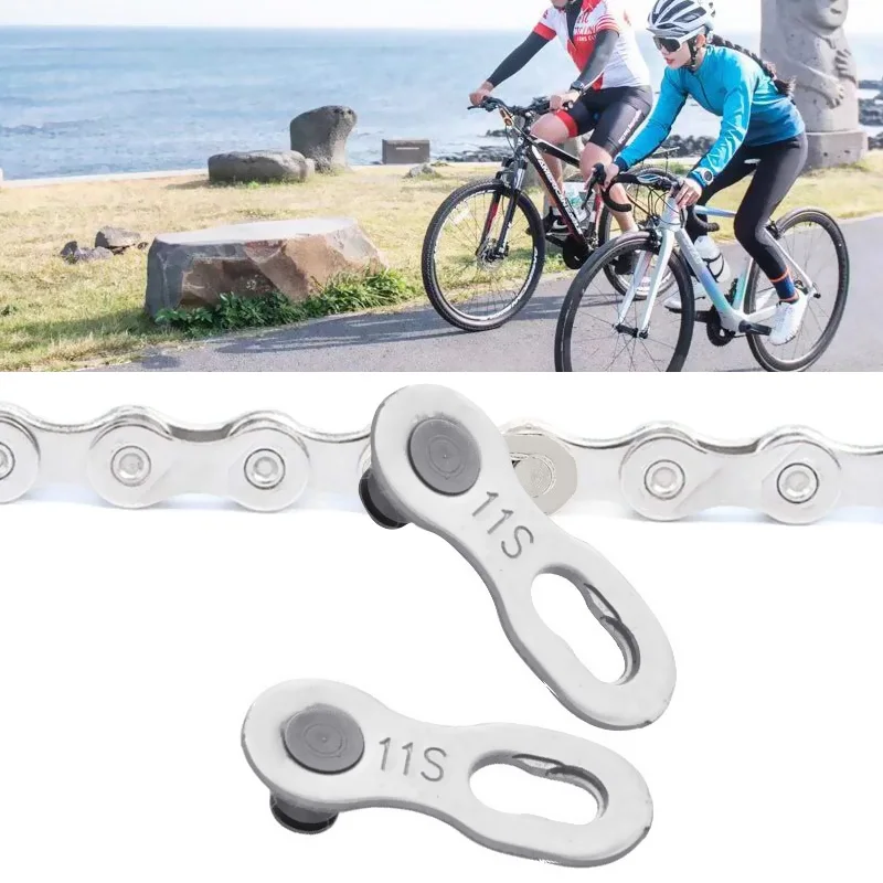 

1 Pair 2Pcs 6/7/8/9/10/11 Speed Bicycle Chain Connector Quick Link Lock Road Bike Joint Magic Buckle Master Bicycle Cycling Part