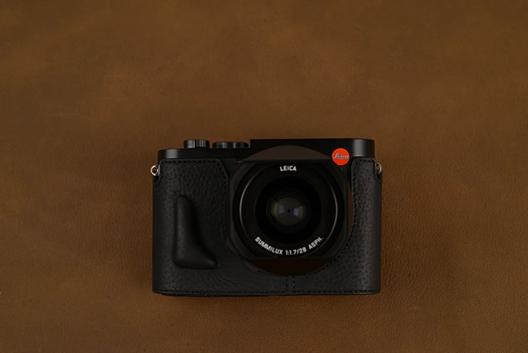 AYdgcam ручной работы из натуральной кожи чехол для камеры половина тела для Leica Q Typ 116 Leica Q2 Нижняя крышка ручка винтажный Чехол