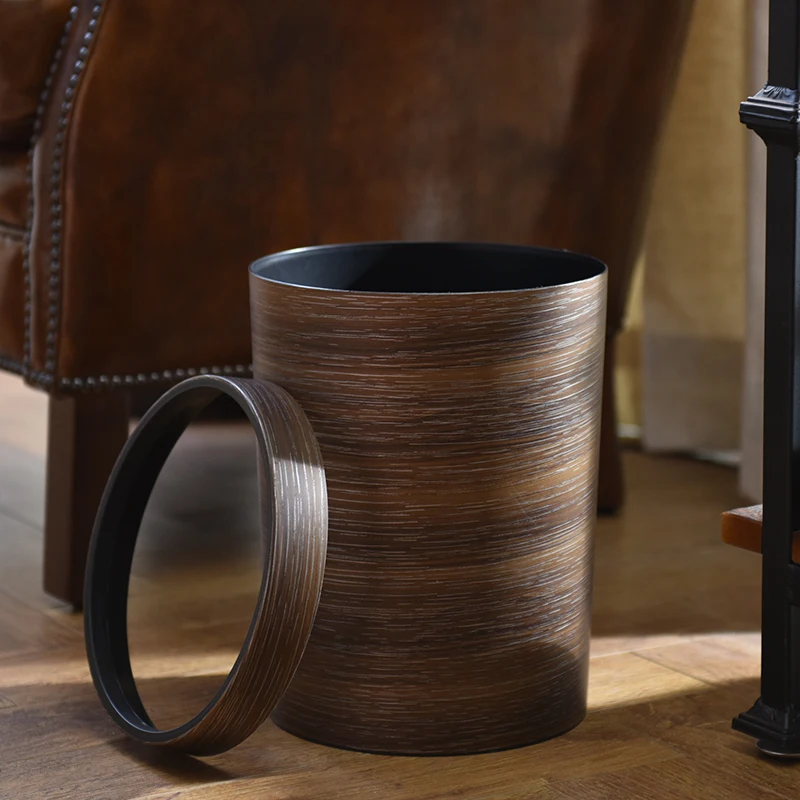 Корзина для мусора из искусственного дерева в стиле ретро креативная Бытовая