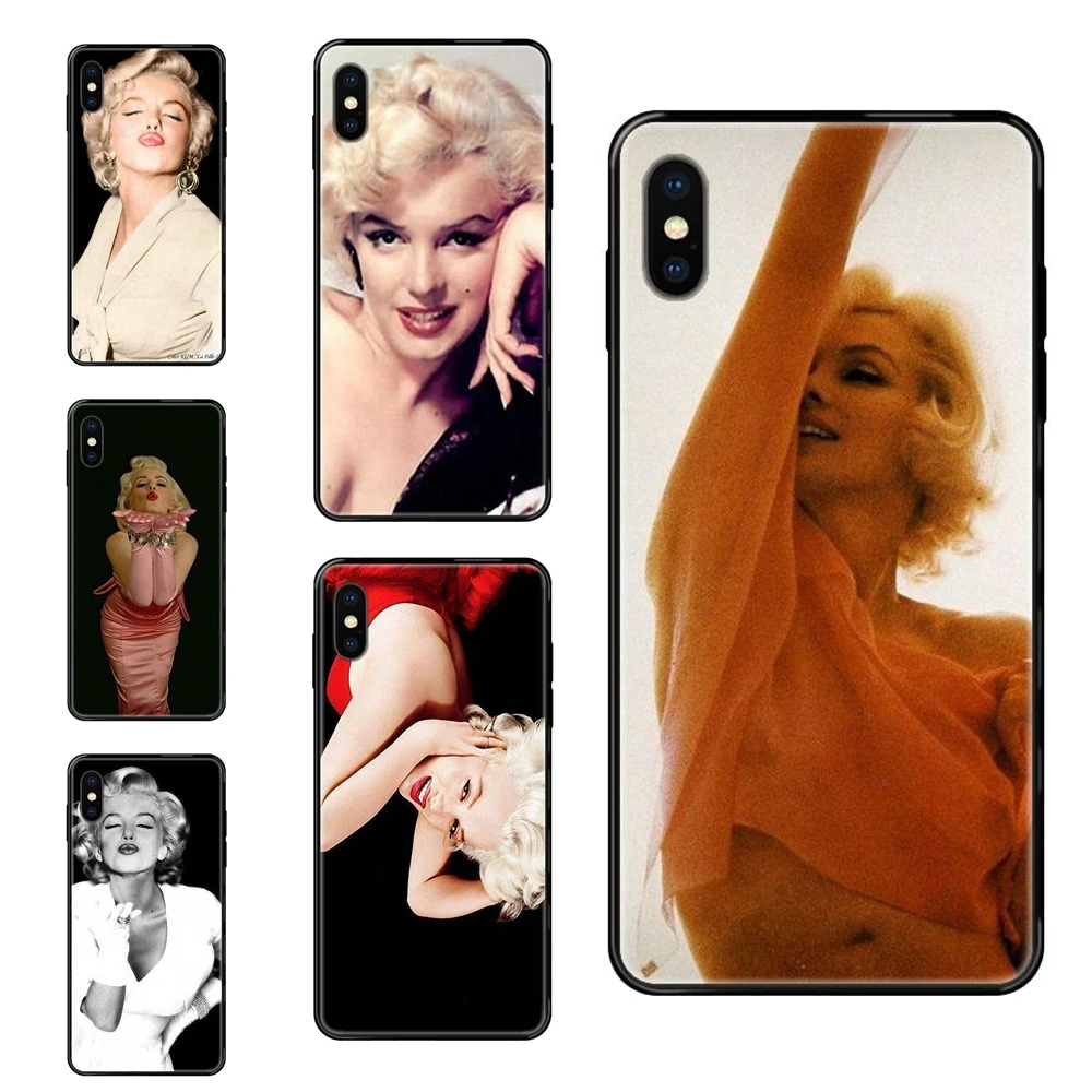 Прямая поставка для Apple iPhone X XR XS 11 12pro MAX 5S 5C SE 6S 7 8 Plus 2020 сексуальный поцелуй Мэрилин
