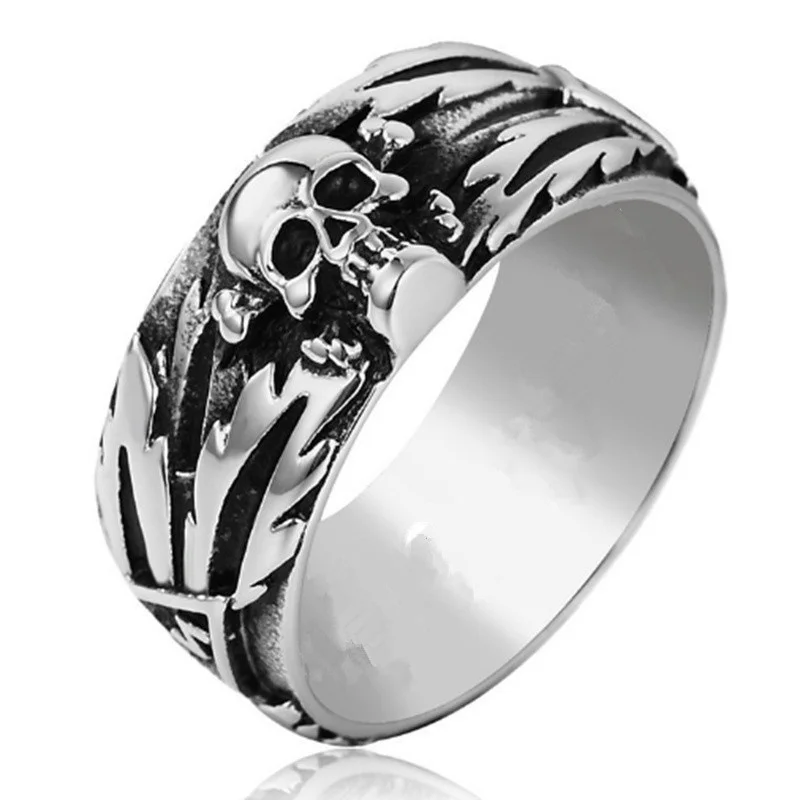 

Men's Personality Gothic Style Skull Rings Fashion Punk Prom Party Jewelry