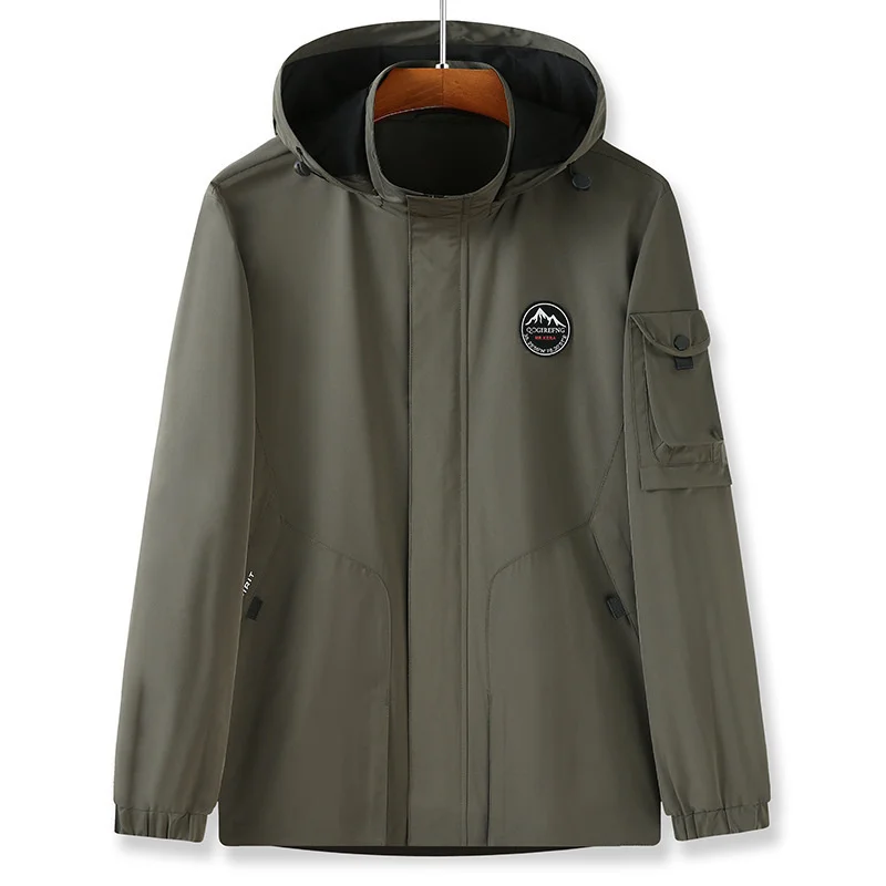 Осенняя ветрозащитная водонепроницаемая куртка Мужская Уличная ветровка для